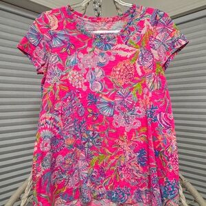 Lilly Pulitzer Vibrant Pink Floral Women's Top